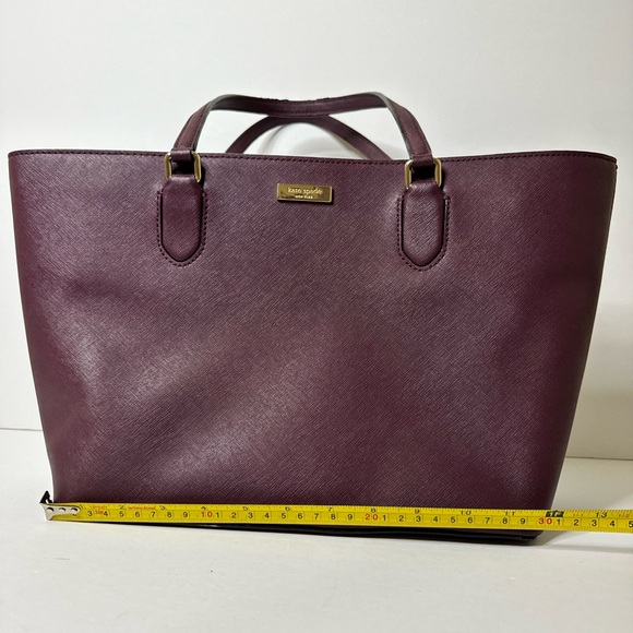Kate Spade Purple Leather Zip Tote - Picture 14 of 16